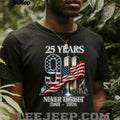 25 Years 911 Never Forget 2001 2026 Twin Towers American Flag Shirt