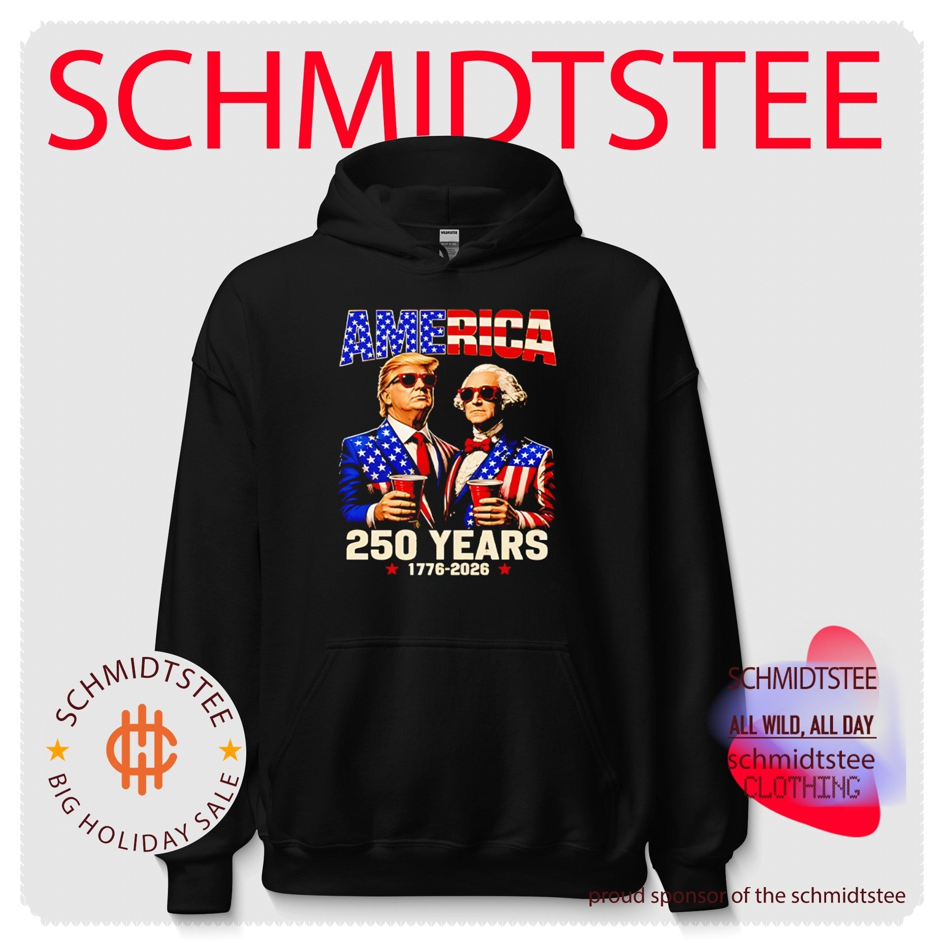 250 Years America Anniversary Trump Washington Shirt