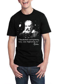 Thunderbalt And lightning Very Frightening Me Black Half Sleeve T-Shirt Hoodie, Sweatshirt | PureTeeCo.com