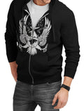 King In The North Black Zipper Hoodie T-Shirts, Sweatshirt | PureTeeCo.com