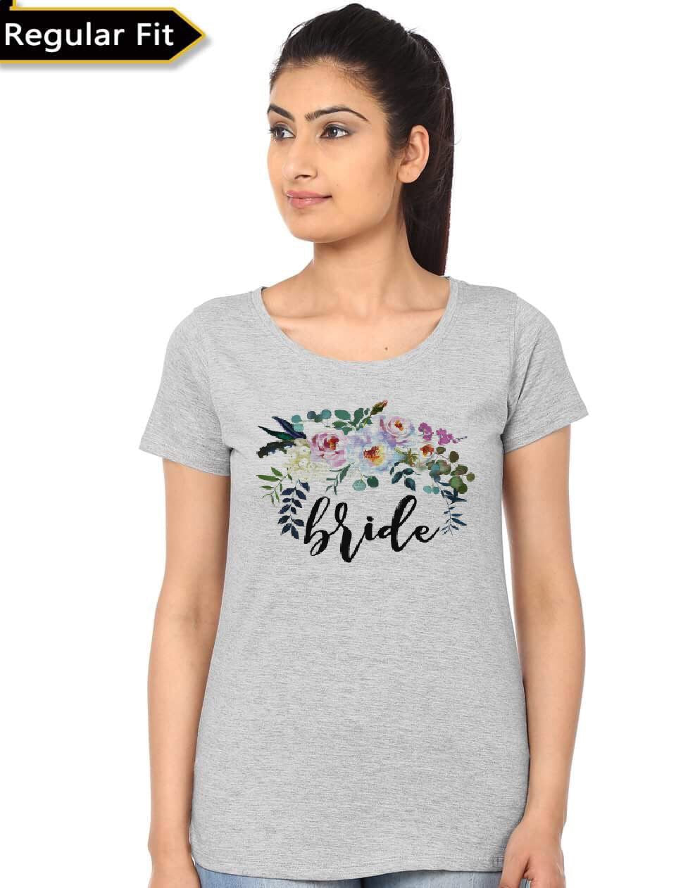 Bride Grey T-Shirt Hoodie, Sweatshirt | PureTeeCo.com