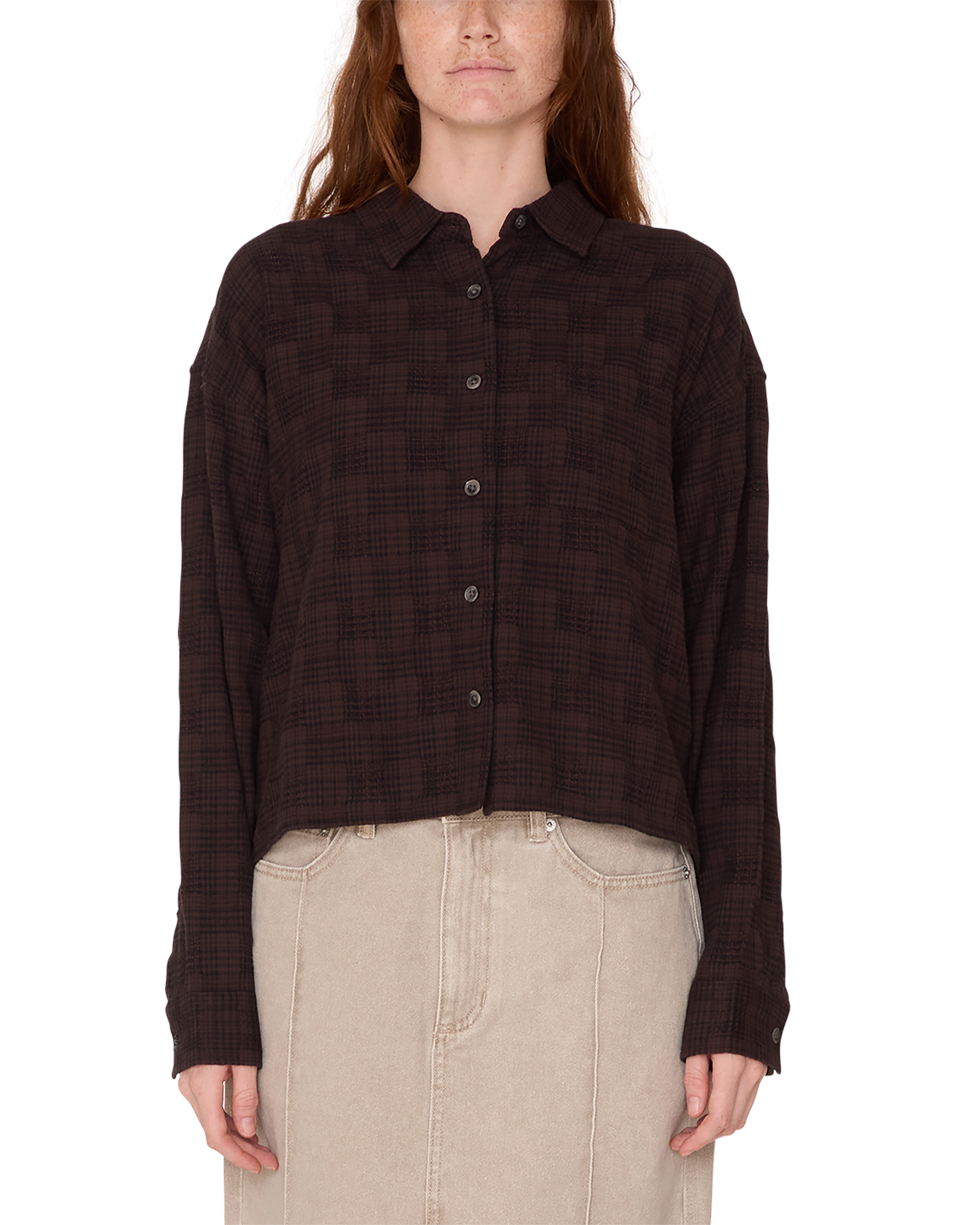 VIVIAN PLAID SHIRT Hoodie, Sweatshirt | PureTeeCo.com (Image 1)