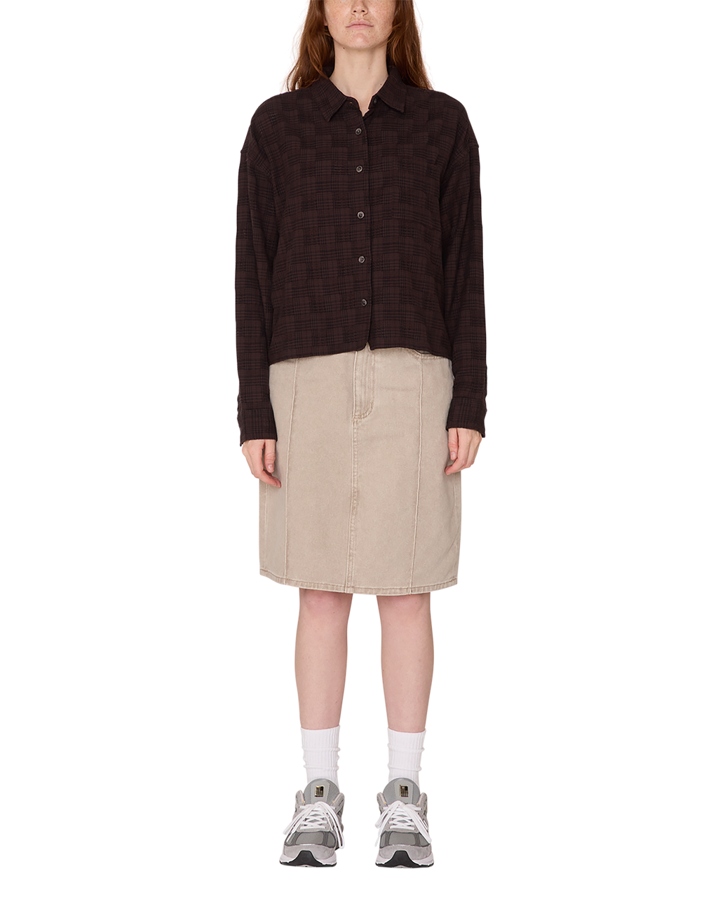 VIVIAN PLAID SHIRT Hoodie, Sweatshirt | PureTeeCo.com (Image 3)