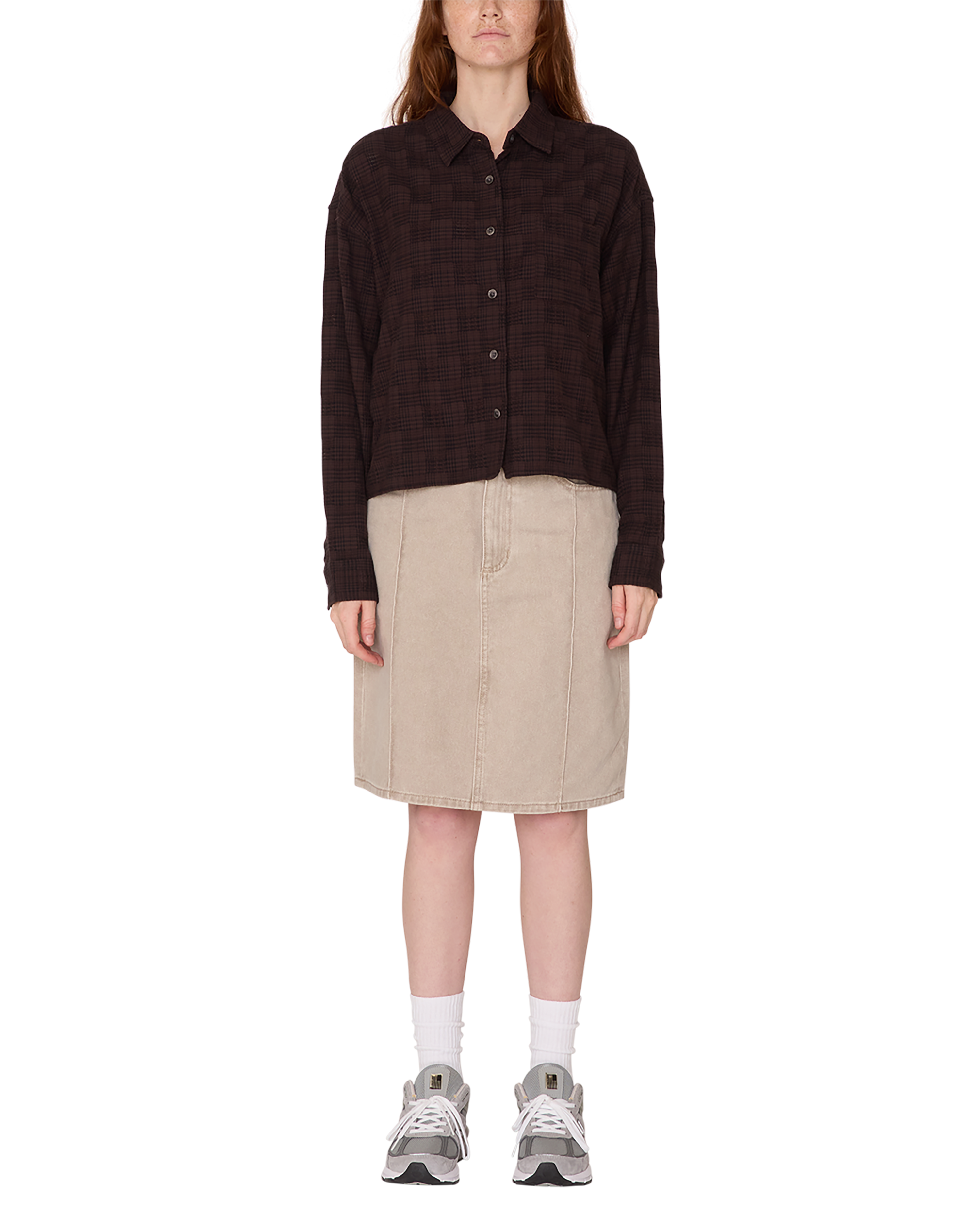 VIVIAN PLAID SHIRT Hoodie, Sweatshirt | PureTeeCo.com (Image 3)