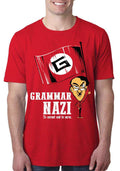 Grammer Nazi Half Sleeve Red T-Shirt Hoodie, Sweatshirt | PureTeeCo.com