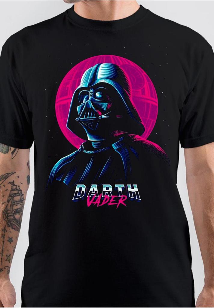 Darth Vader Half Sleeve Black T-Shirt Hoodie, Sweatshirt | PureTeeCo.com