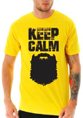 Keep Calm Beard Yellow T-Shirt Hoodie, Sweatshirt | PureTeeCo.com