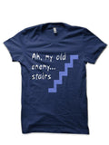 Ah My Old Enemy Stairs Navy Blue Half Sleeve T-Shirt Hoodie, Sweatshirt | PureTeeCo.com