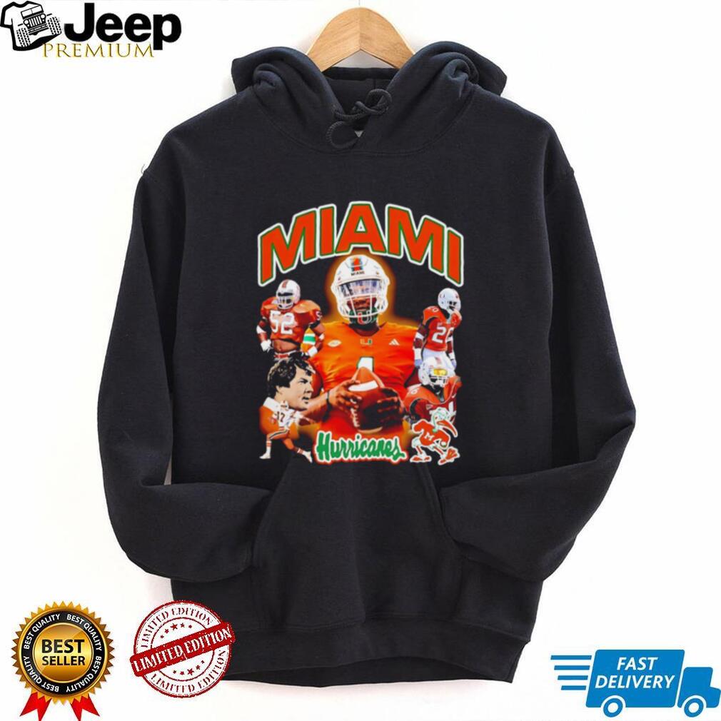 Miami Hurricanes Collage Featuring Players shirt