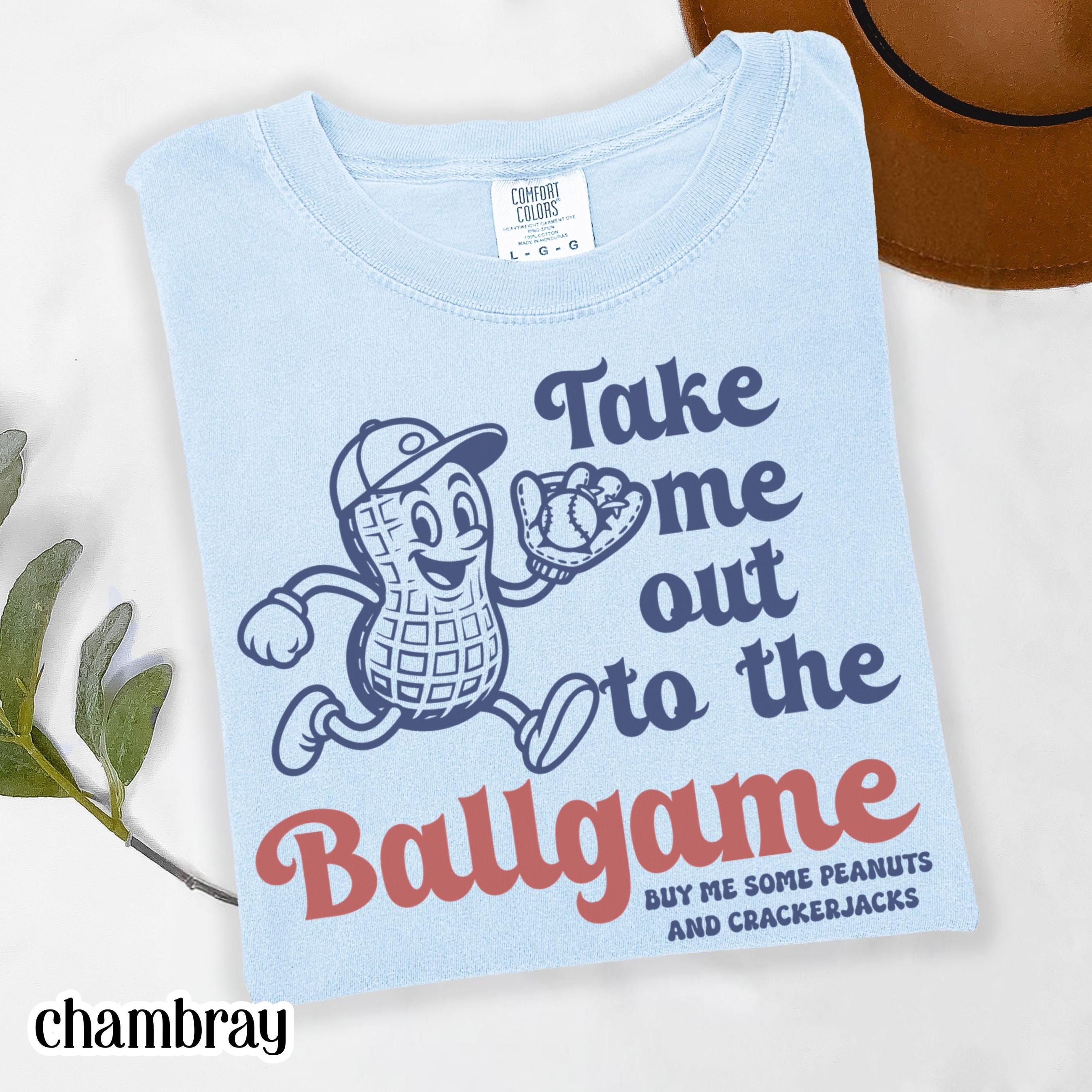 Baseball Comfort Colors Baseball Mom Softball Peanut Mascot Tee Retro Ballpark Game Day Fan Vintage Sports (4)