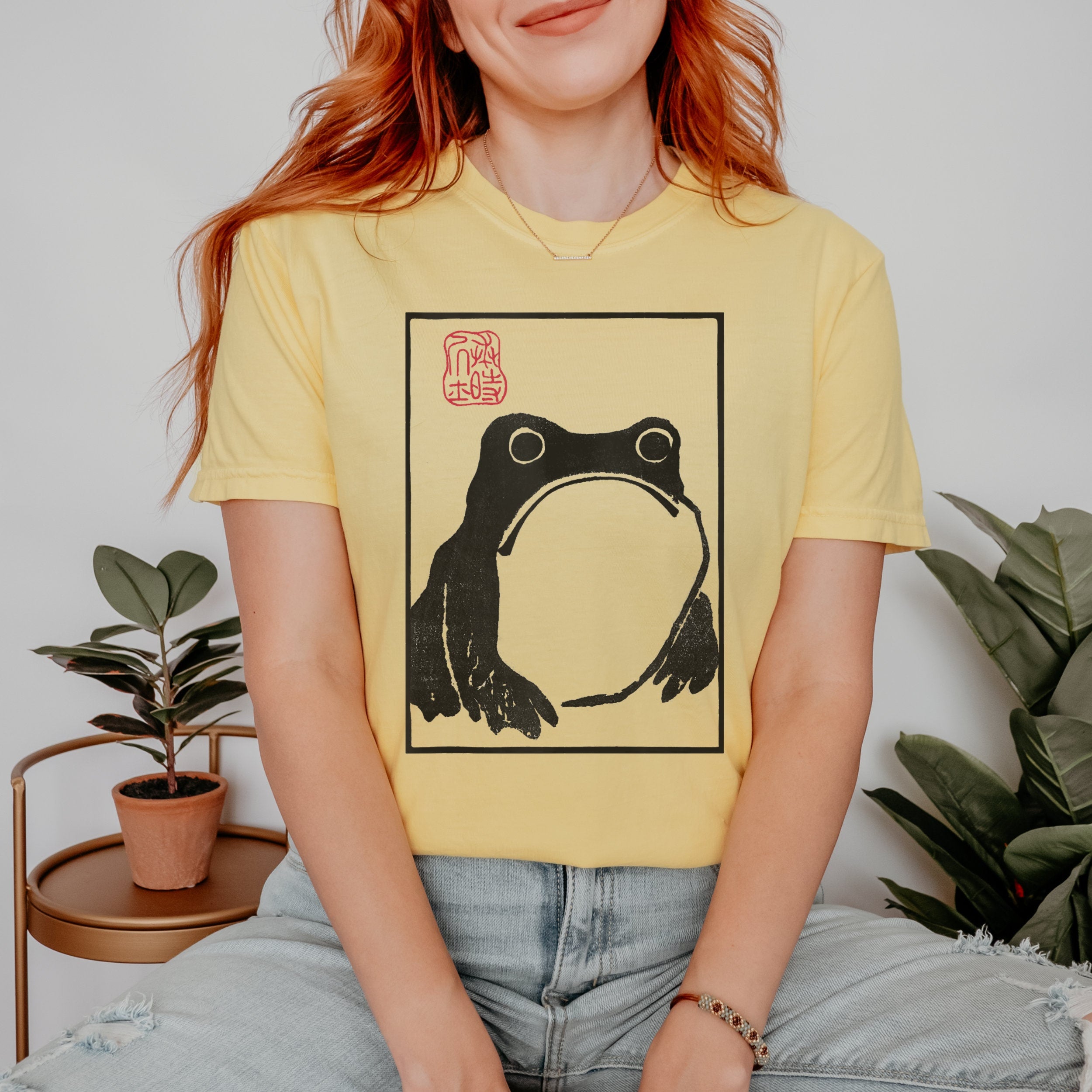 Ukiyo-E Frog Organic Japanese Art Tee Unisex T-shirt, Sweatshirt, Hoodie (4)