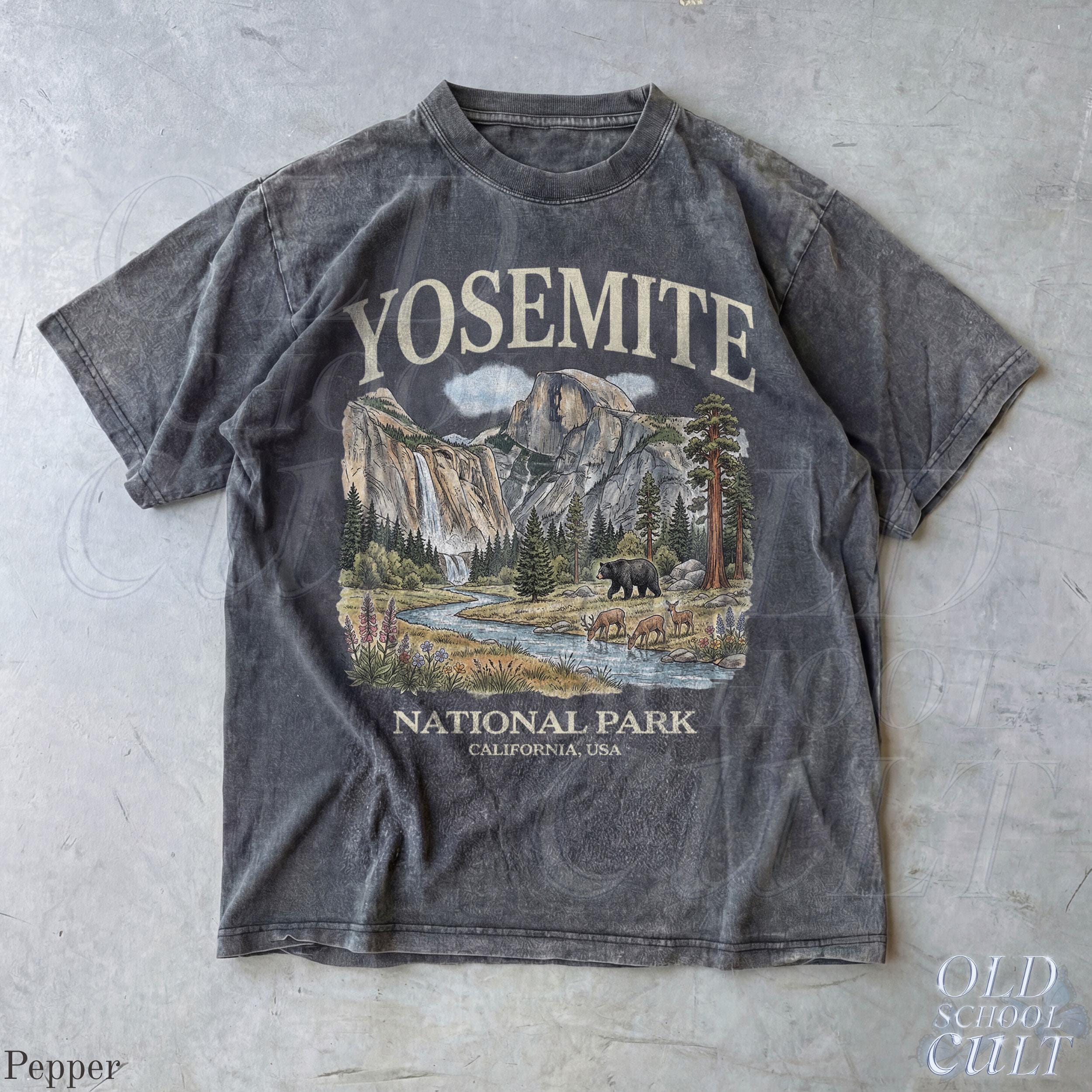 Yosemite National Park Vintage 90s Retro Comfort Colors California Wildlife Bear Usa Tee (4)