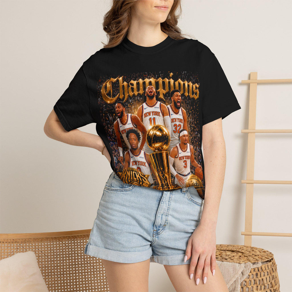 Knicks Nba Champions 2026 Comfort Colors Unisex T-shirt, Sweatshirt, Hoodie (4)