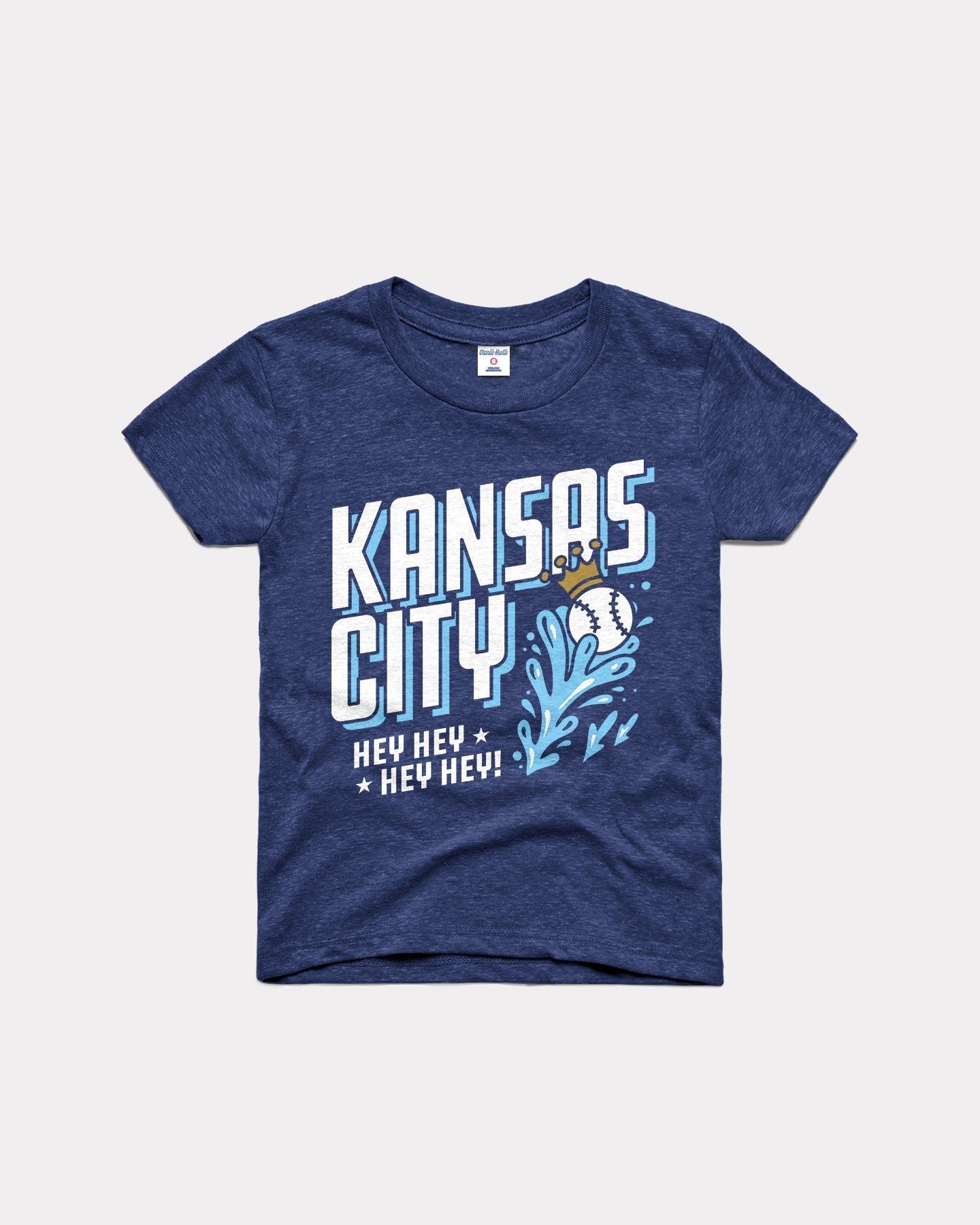 Kids Hey Hey Hey Hey Kansas City Navy T-Shirt Hoodie, Sweatshirt | PureTeeCo.com