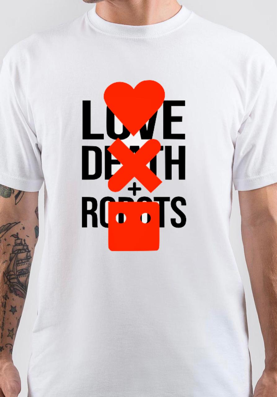 Love Death & Robots White T-Shirt Hoodie, Sweatshirt | PureTeeCo.com