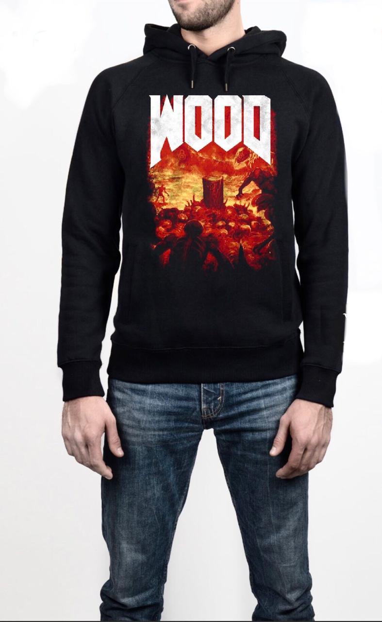 Wood Doom Hoodie T-Shirts, Sweatshirt | PureTeeCo.com