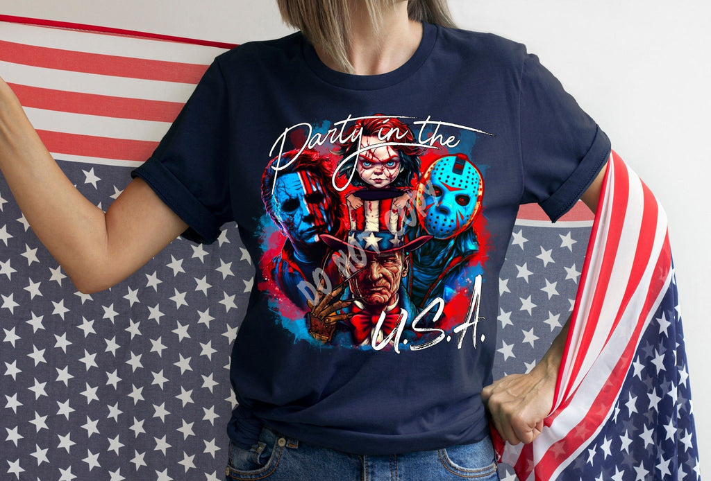 PARTY IN USA - UNISEX TEE ADULTS/KIDS Hoodie, Sweatshirt | PureTeeCo.com (Image 1)