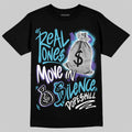 Aqua 8s DopeSkill T-Shirt Real Ones Move In Silence Graphic Hoodie, Sweatshirt | PureTeeCo.com (Image 1)