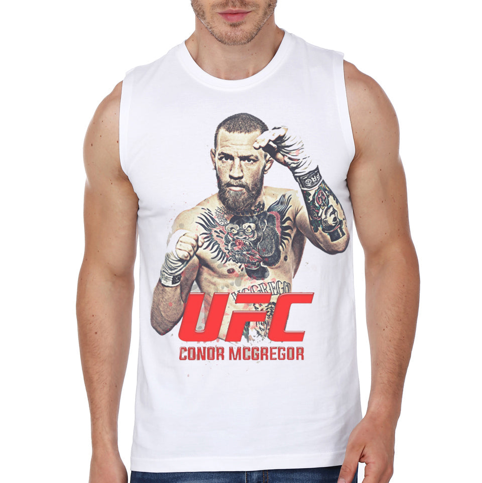 Conor Mcgregor White Vest T-Shirts, Hoodie, Sweatshirt | PureTeeCo.com