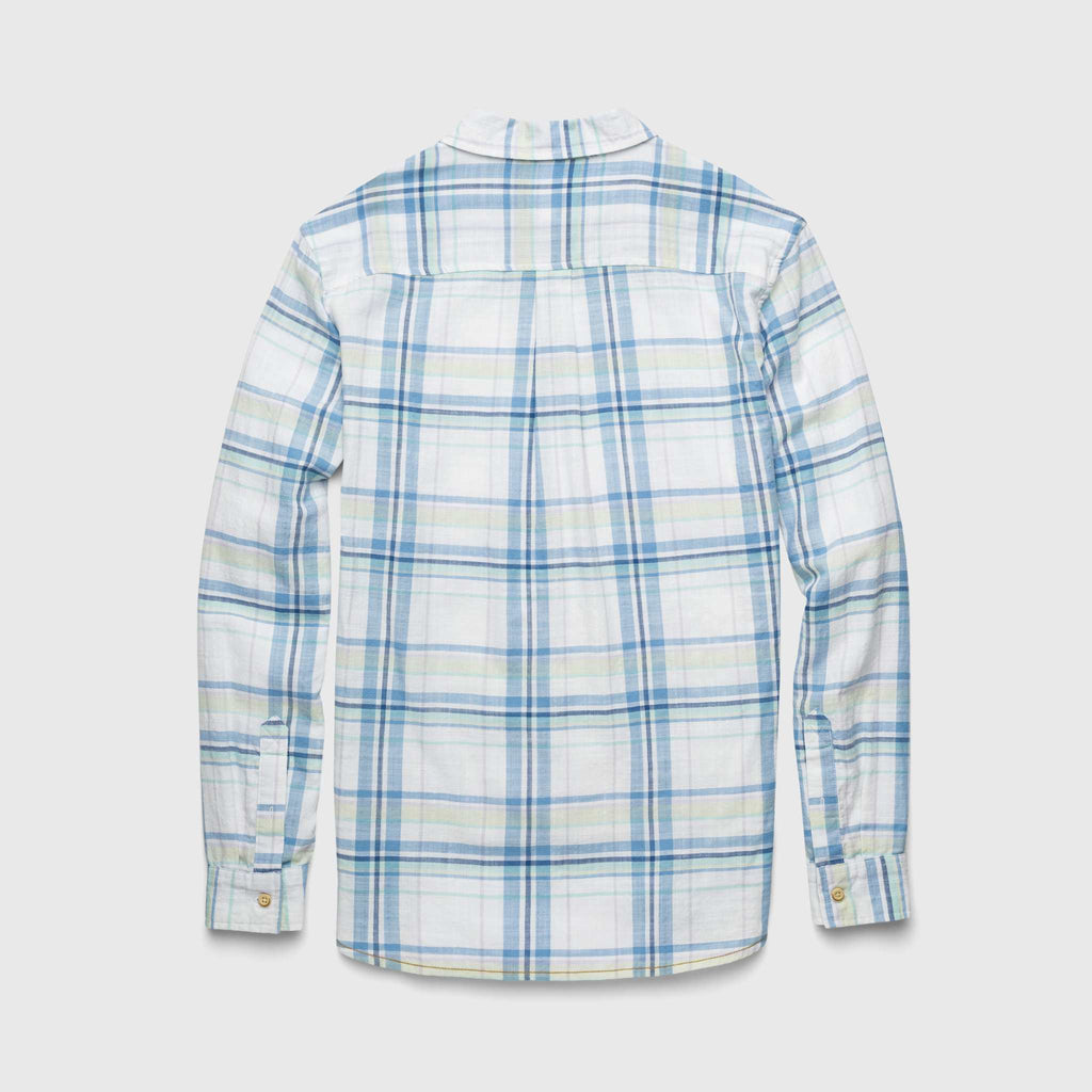 Brian Slub Plaid Shirt - White Combo Hoodie, Sweatshirt | PureTeeCo.com (Image 3)