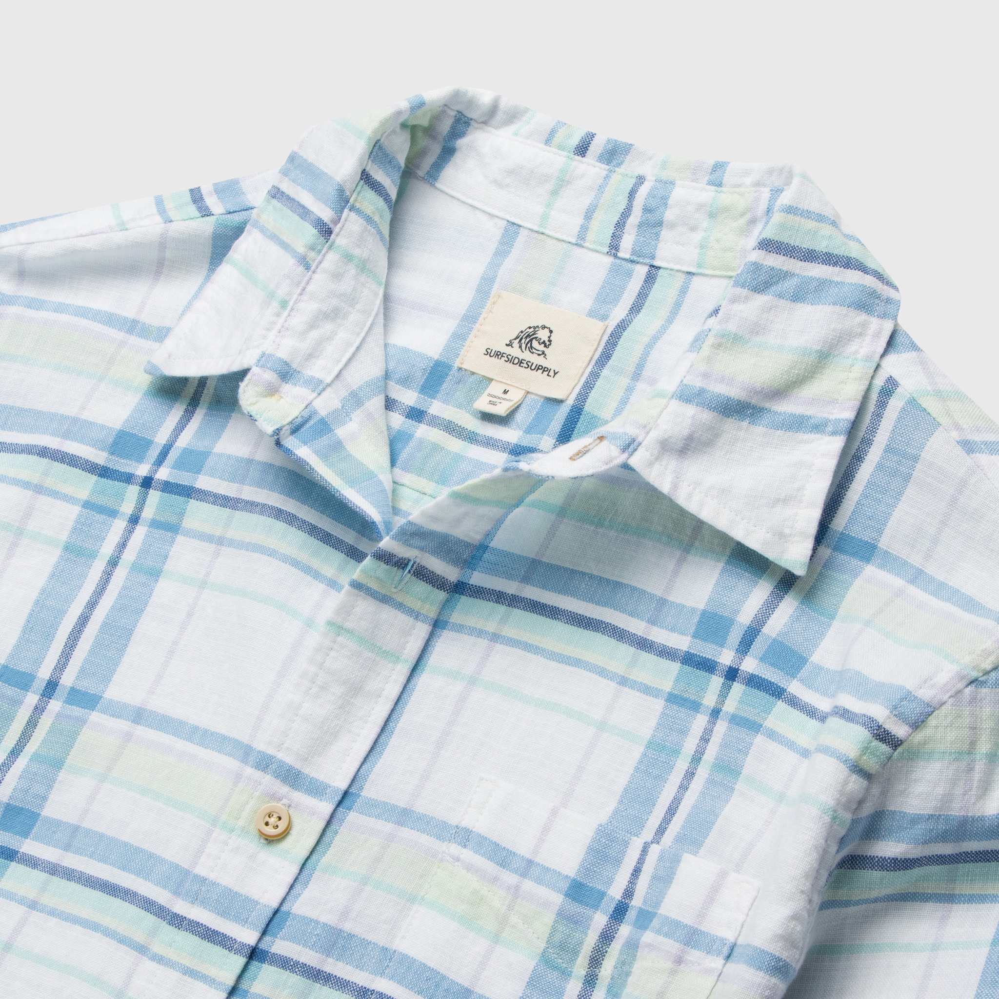 Brian Slub Plaid Shirt - White Combo Hoodie, Sweatshirt | PureTeeCo.com (Image 4)