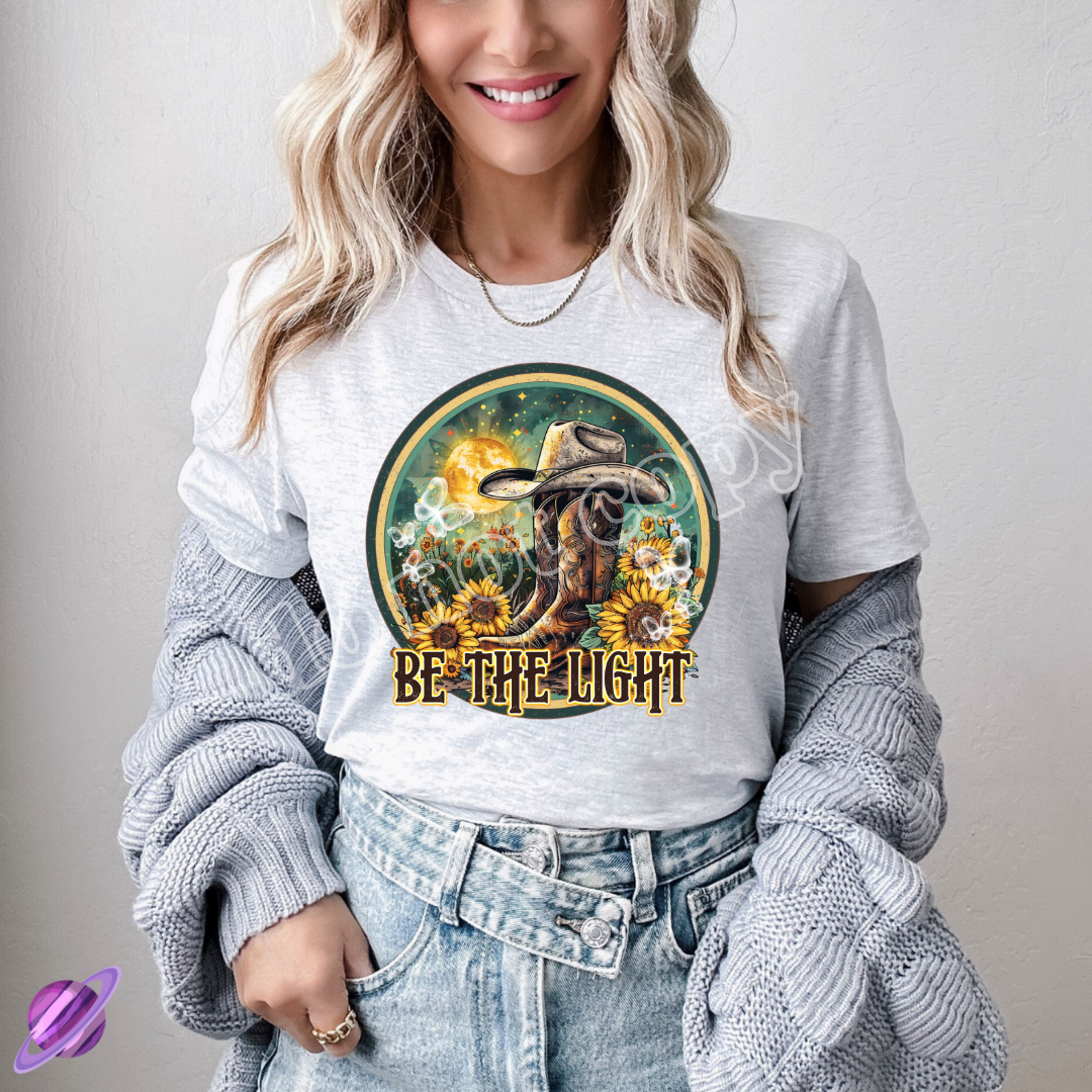 BE THE LIGHT TEE Hoodie, Sweatshirt | PureTeeCo.com (Image 1)