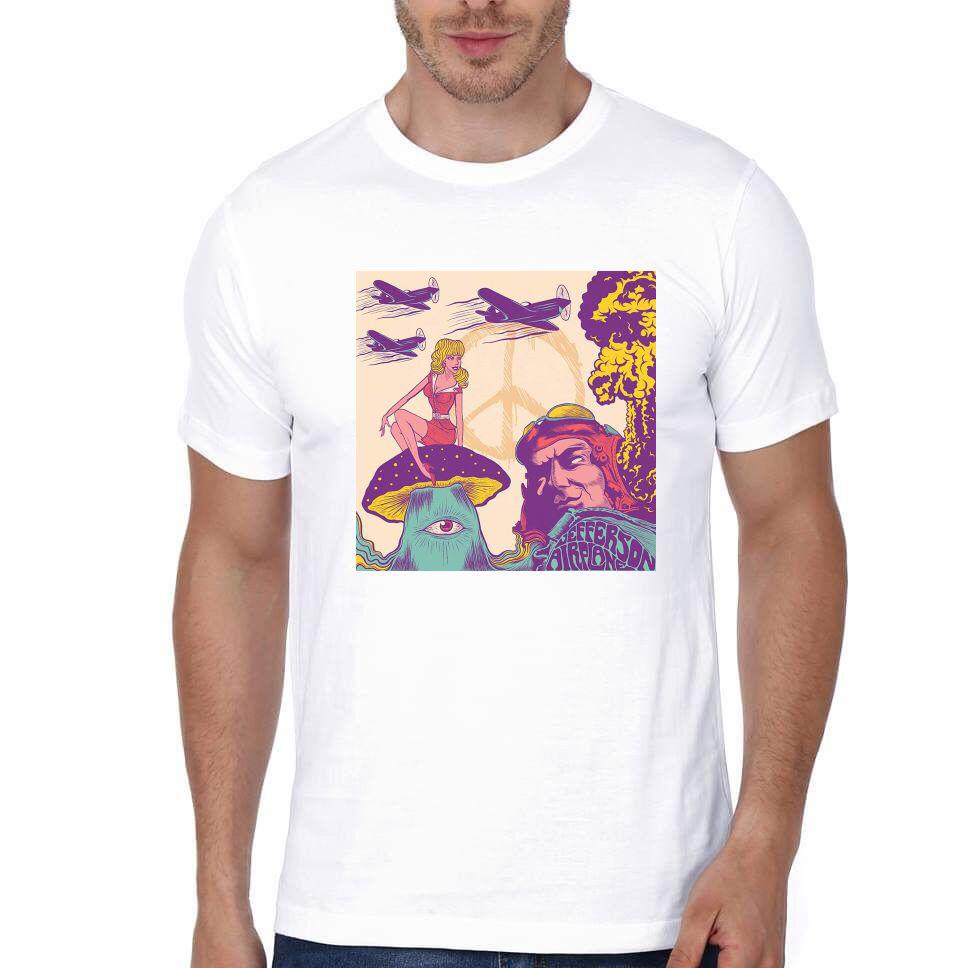 Jefferson Airplane Half Sleeve T-Shirt Hoodie, Sweatshirt | PureTeeCo.com