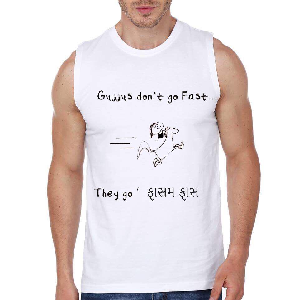 Gujjus Donâ€™t Go Fast Gym Vest T-Shirt Hoodie, Sweatshirt | PureTeeCo.com