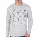 Feynman Diagram Full Sleeve Grey Melange T-Shirt Hoodie, Sweatshirt | PureTeeCo.com