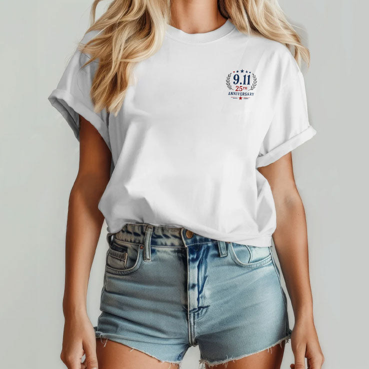 9/11 25th Anniversary Never Forget We Remember T Shirt