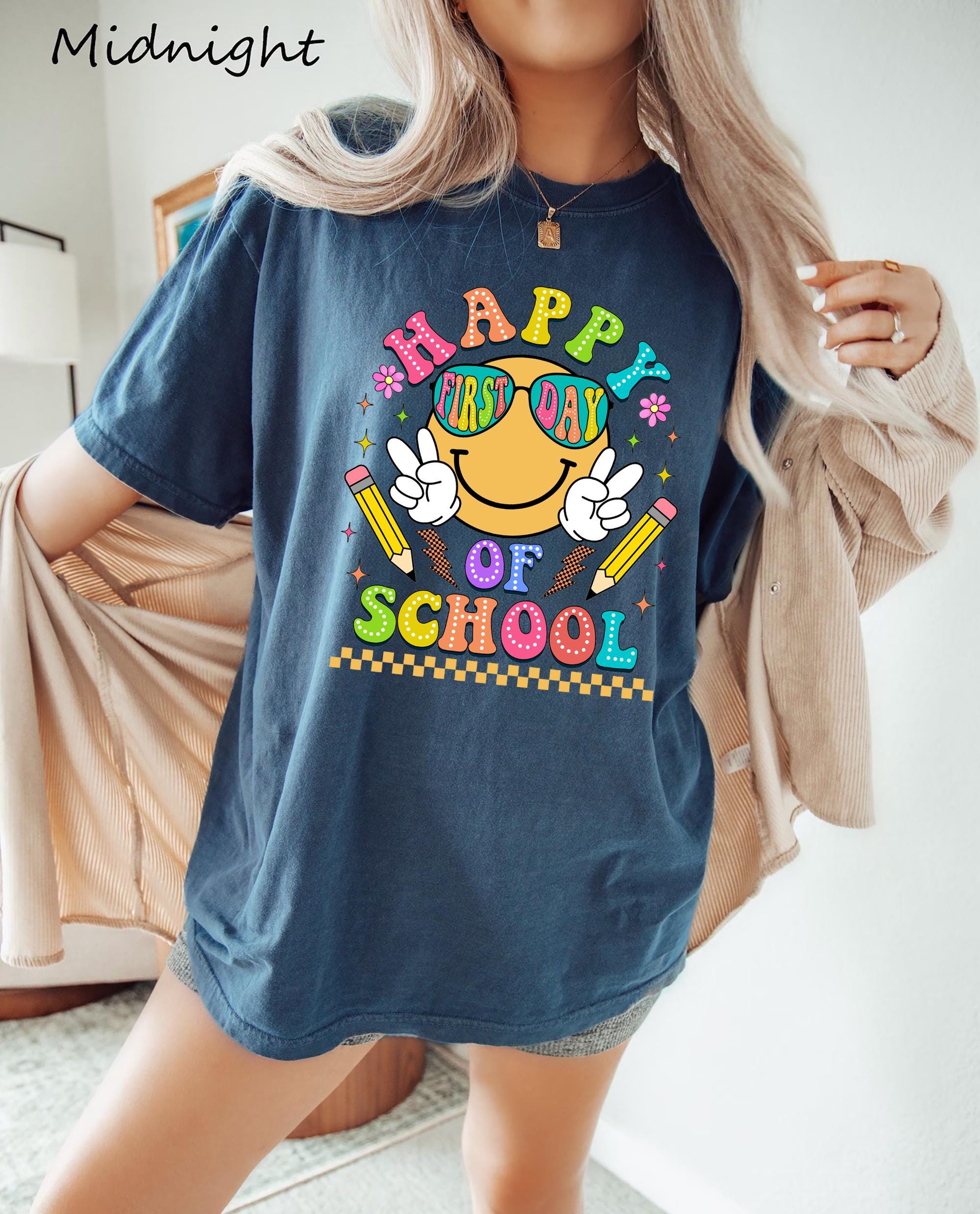 Happy First Day School Teacher Teachers Kindergarten Teacher Teacher Appreciation Back School (5)