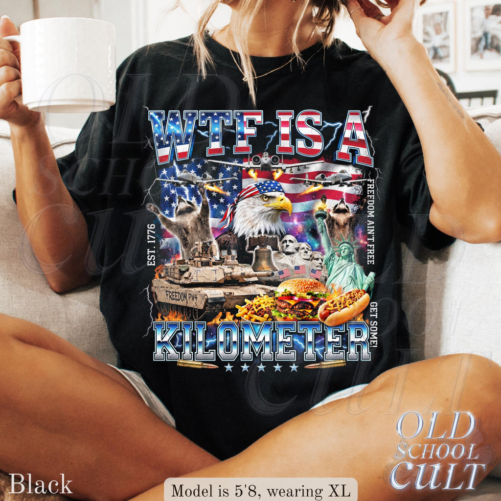 Wtf Kilometer Usa Patriotic Vintage American Eagle Meme 4th July Retro Freedom (5)