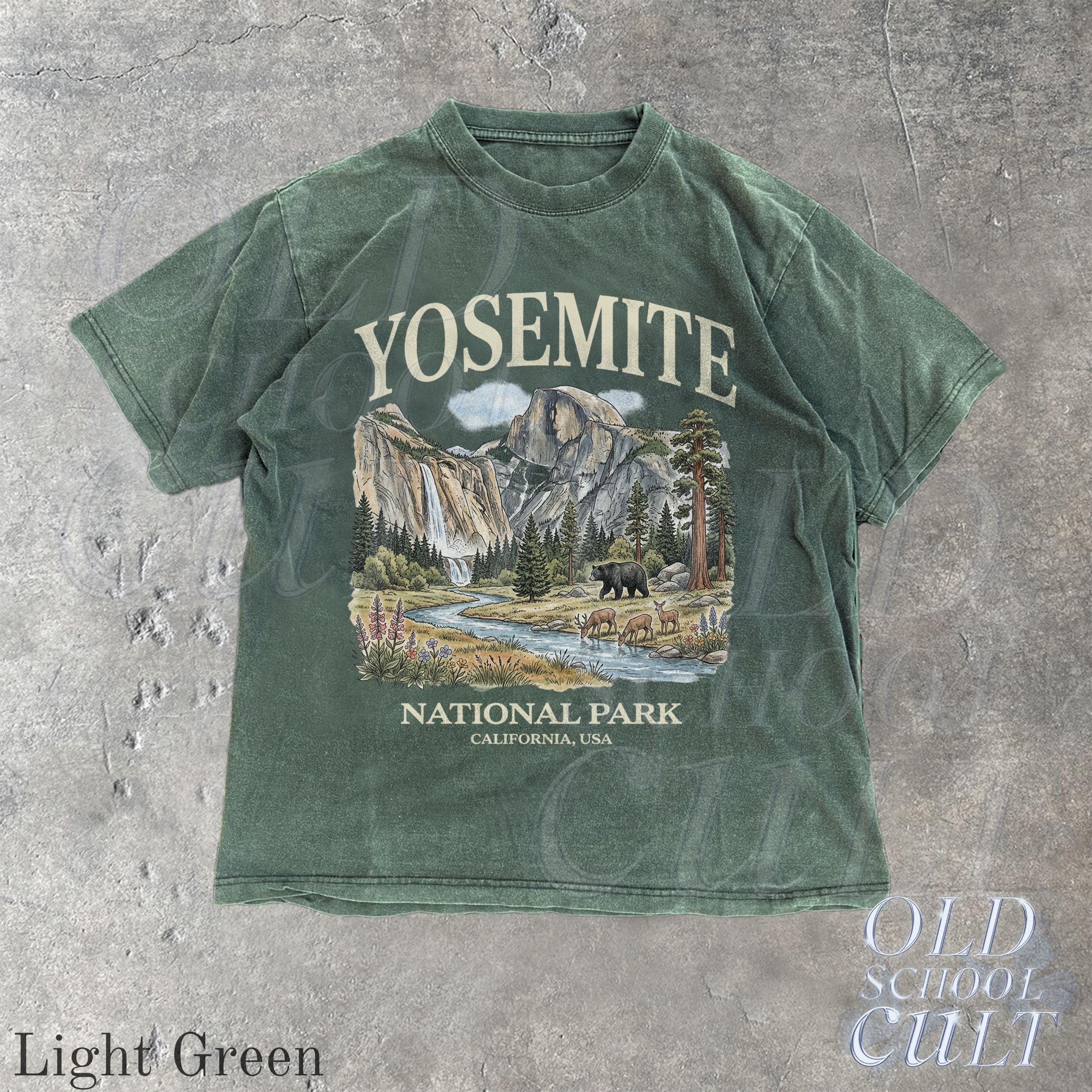 Yosemite National Park Vintage 90s Retro Comfort Colors California Wildlife Bear Usa Tee (5)