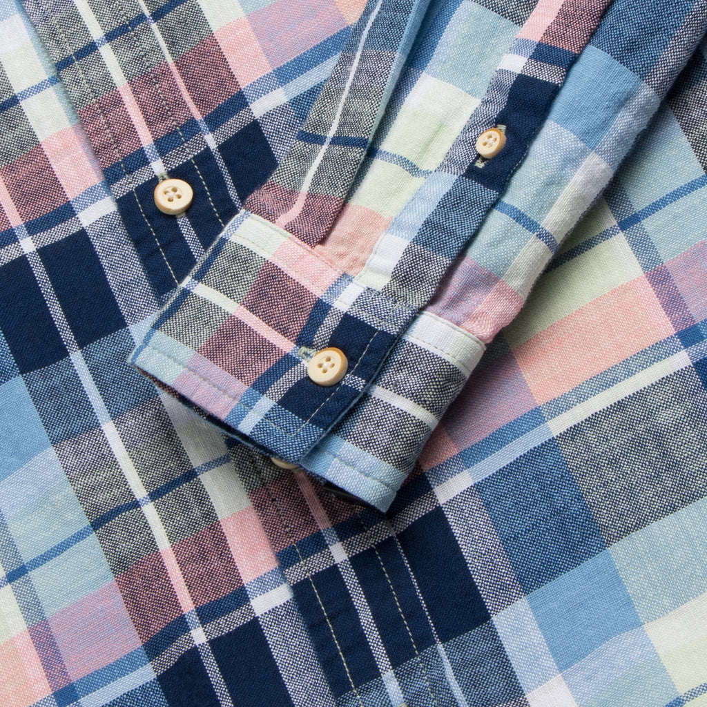 Brian Slub Plaid Shirt - Multi Green Combo Hoodie, Sweatshirt | PureTeeCo.com (Image 4)