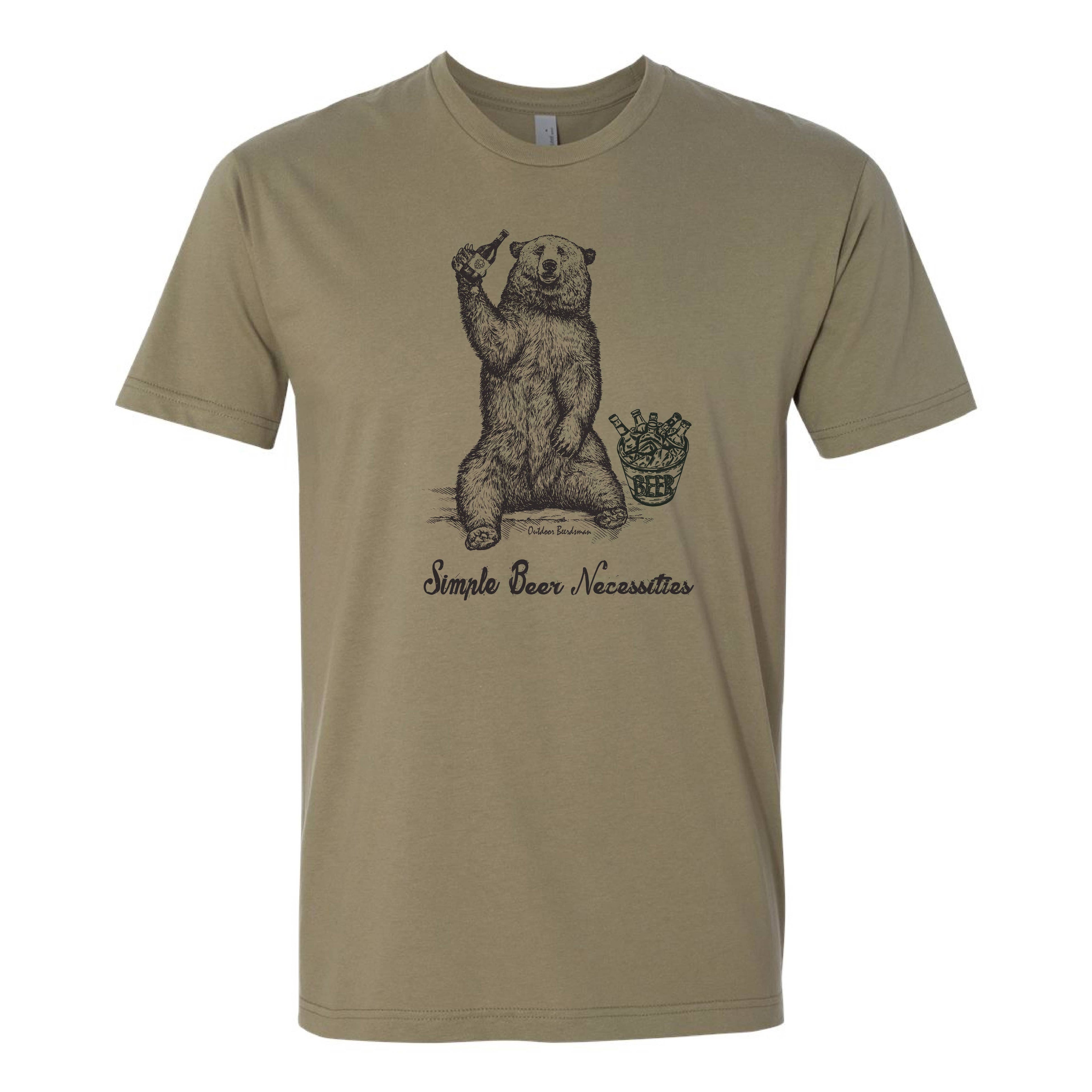 Simple Beer Necessities Graphic Tee Hoodie, Sweatshirt | PureTeeCo.com