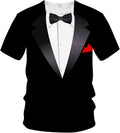 Tuxedo T Shirts for Men Tux Costume Suit and Tie Tee Shirt Gifts T-Shirt