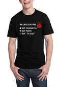 In Case Of Fire Git Black Tee Hoodie, Sweatshirt | PureTeeCo.com