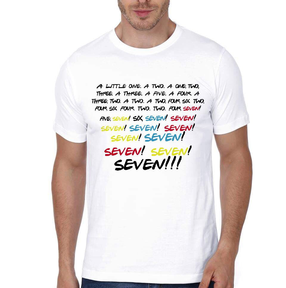 Friends Seven White T-Shirt Hoodie, Sweatshirt | PureTeeCo.com