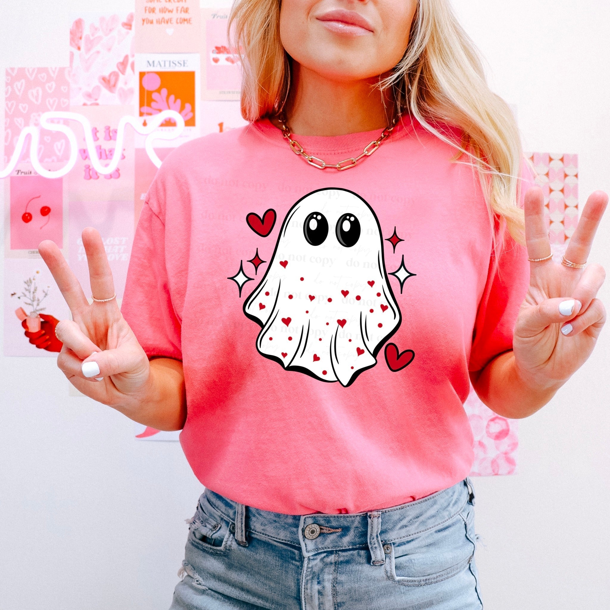 LOVE GHOST TEE Hoodie, Sweatshirt | PureTeeCo.com (Image 1)