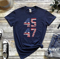 45/47 Shirt, Trump 2024 Gift Shirt, Trump Supporter Shirt Hoodie, Sweatshirt | PureTeeCo.com