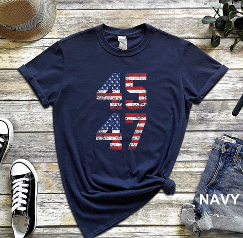45/47 Shirt, Trump 2024 Gift Shirt, Trump Supporter Shirt Hoodie, Sweatshirt | PureTeeCo.com