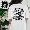 I DONT THINK IM BETTER THAN ANYONE POCKET PRINT DOUBLE SIDED TEE Hoodie, Sweatshirt | PureTeeCo.com (Image 1)