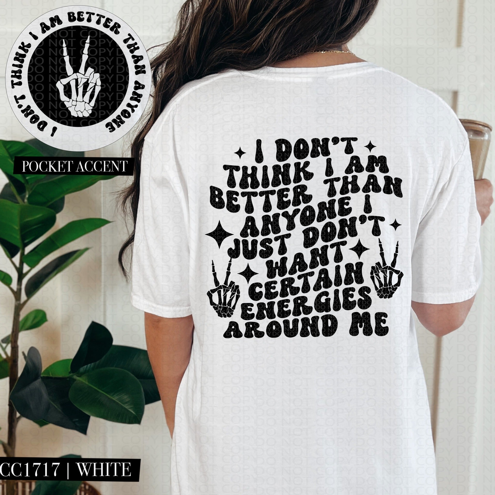 I DONT THINK IM BETTER THAN ANYONE POCKET PRINT DOUBLE SIDED TEE Hoodie, Sweatshirt | PureTeeCo.com (Image 1)
