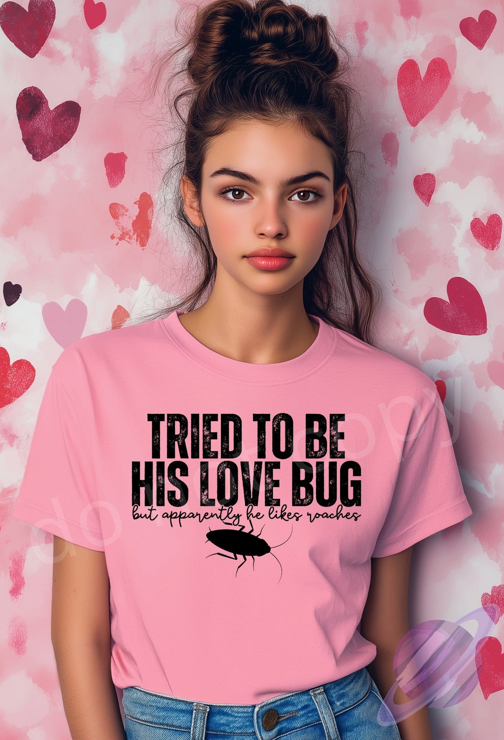 TRIED TO BE HIS LOVE BUG TEE Hoodie, Sweatshirt | PureTeeCo.com (Image 1)