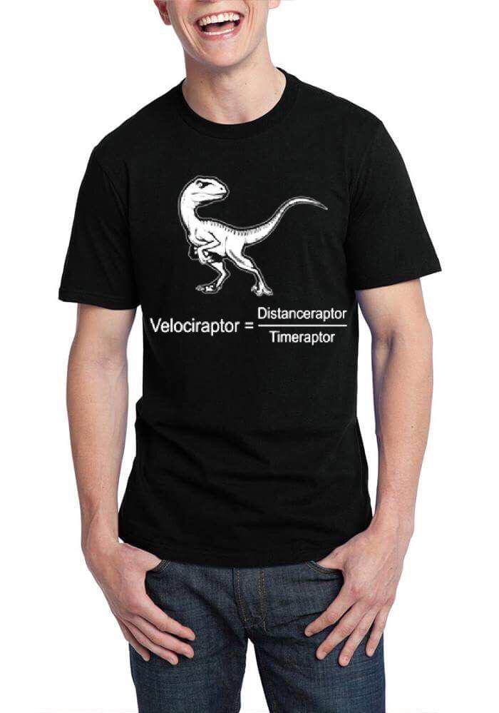 Velociraptor =Distanceraptor Timeraptor Black Half Sleeve T-Shirt Hoodie, Sweatshirt | PureTeeCo.com