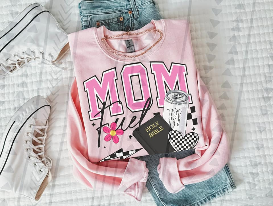 MOM FUEL COLLECTION SWEATSHIRT (MULTIPLE OPTIONS) T-Shirts, Hoodie | PureTeeCo.com (Image 2)