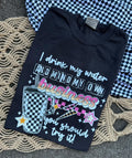 I DRINK MY WATER TEE Hoodie, Sweatshirt | PureTeeCo.com (Image 1)