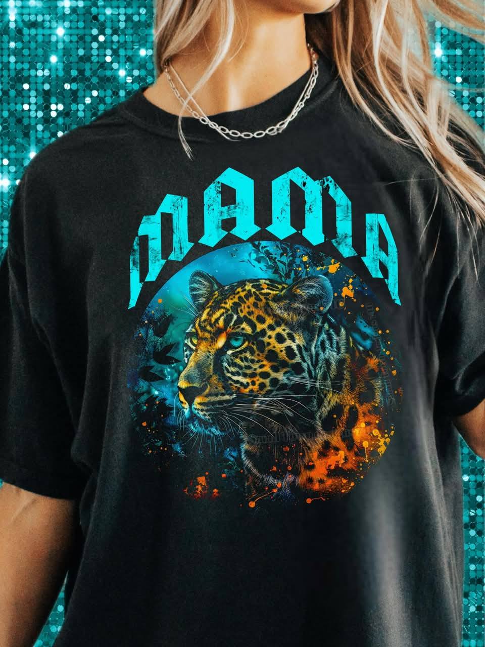 MAMA LEOPARD TEE Hoodie, Sweatshirt | PureTeeCo.com (Image 1)