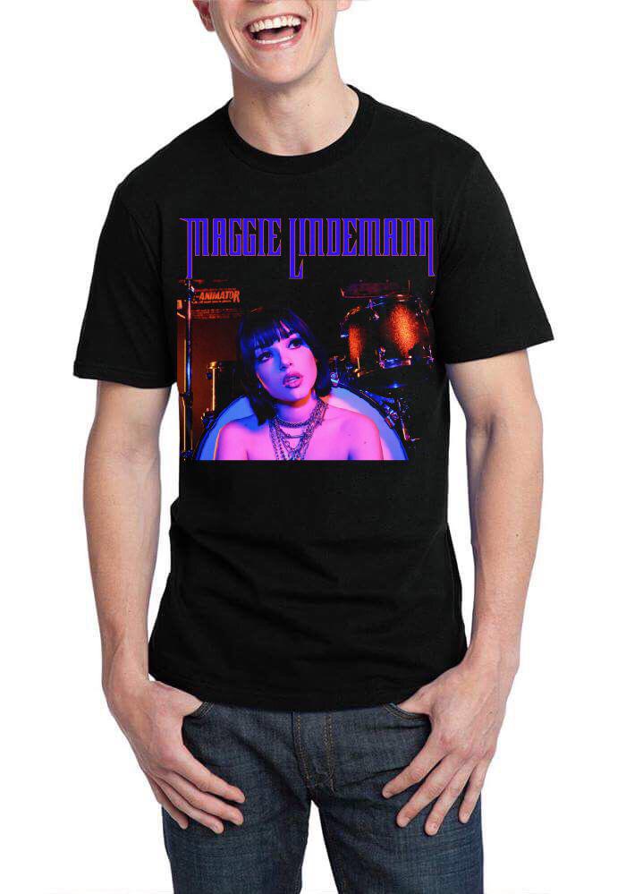 Maggie Lindemann Half Sleeve Black T-Shirt Hoodie, Sweatshirt | PureTeeCo.com