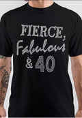 Fierce Fabulous Half Sleeve Black T-Shirt Hoodie, Sweatshirt | PureTeeCo.com
